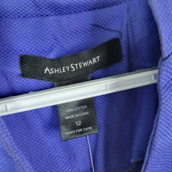 Ashley Stewart 100% Cotton Dress With Full Skirt Sz 12 NWOT - Picture 7 of 15